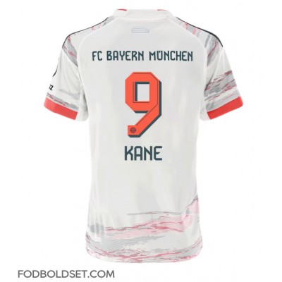 Bayern Munich Harry Kane #9 Udebanetrøje Dame 2025-26 Kortærmet Bayern Munich Harry Kane #9 Udebanetrøje Dame 2025-26 Kortærmet